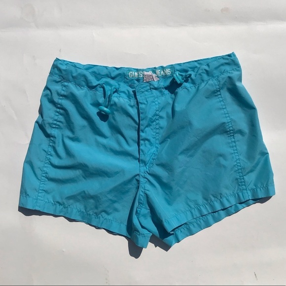 Guess Blue Wind Track Shorts 26 - Picture 1 of 4